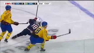 Quinn Hughes #24 3A vs Sweden Summer Showcase 8/2/2018