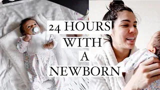 24 Hours With a Newborn! (2 Months Old)