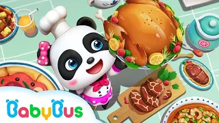 Baby Panda Loves Vegetables  Thanksgiving | Don't Waste Food | BabyBus