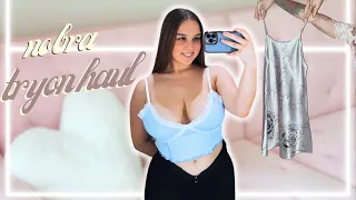 Deep Cleavage Try on Haul with Adele | Stylish Tops