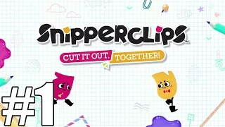 Snipperclips Gameplay Walkthrough Part 1 - World 1 - Nintendo Switch