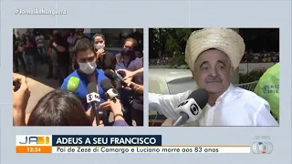 Morre Francisco Camargo pai de Zezé e Luciano - (Reportagem Completa) [TV Anhanguera] - (24/11/20)