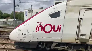 TGV InOui SNCF - Passage sans arrêt d'un TGV POS à Vaires Torcy