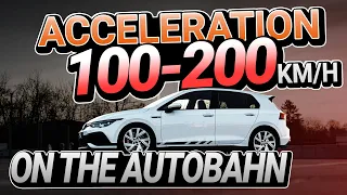 VW Golf 8 GTI Clubsport - Acceleration 100 - 200 km/h RaceChip vs. Stock
