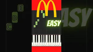 McDonald's Theme (I'm loving it) EASY piano tutorial! Subscribe for more!