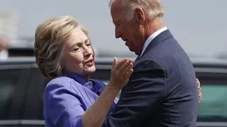 VIDEO: Biden Gives Hillary Incredibly Awkward Hug