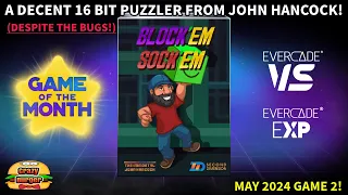 Evercade Game Of The Month May 24 Block'em Sock'em -A Decent Puzzler From John Hancock Despite Bugs!