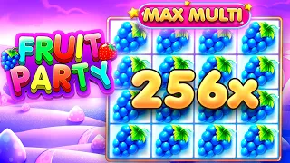 MY RECORD WIN ON FRUIT PARTY! (MAX MULTIPLIER)