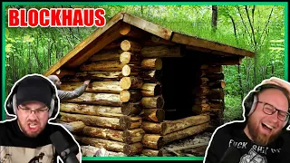 Blockhaus allein im Wald gebaut! - Shelterbau!  | Naturensöhne reagieren