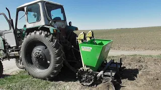 Посадка картофеля сажалкой Bomet (Бомет). Самый легкий и простой способ - 18 соток за 45 минут