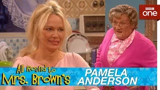 Pamela Anderson in Mrs Brown's kitchen - All Round to Mrs Brown's: Episode 1 - BBC One