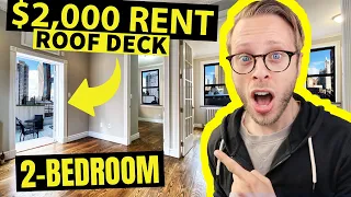 THIS $2,000 2-Bedroom has a ROOF DECK and its in Manhattan!!!