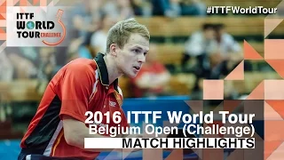 2016 Belgium Open Highlights: Benedikt Duda vs Fabian Akerstrom (R64)