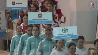 Вика на всероссийских соревнованиях по синхронному плаванию в Ханты-Мансийске