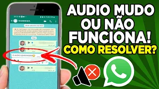 Áudio do WhatsApp MUDO e não funciona? Veja COMO RESOLVER Esse PROBLEMA! (Atualizado)