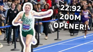 Top Recruit Mia Brahe-Pedersen Opens Indoor Season With 22.92 200m At 2024 VA Showcase!