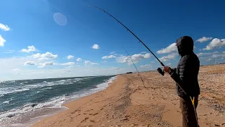 🎣Ловля пеленгаса и кефали на Азовском море  2021.Fishing for pelengas and mullet in the sea #DENLife