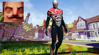 Hello Neighbor - My New Neighbor Spider-Man 2099 Act 2 Gameplay Walkthrough