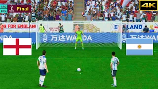 FIFA 23 - ARGENTINA vs. ENGLAND - Penalty Shootout - Messi vs. Kane - Qatar World Cup Final