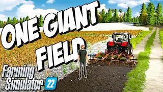 Turning Our Farm Land Into 1 GIANT 200 Hectare Cotton Field | Farming Simulator 22