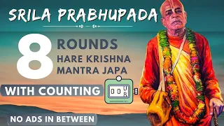 Srila Prabhupada Chanting Japa 8 Rounds Hare Krishna Maha Mantra fast ISKCON