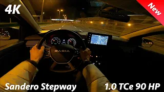 Dacia Sandero Stepway 2023 - Night POV drive & FULL Review in 4K | 1.0 TCe 90 HP