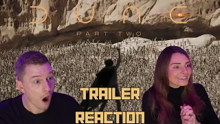 DUNE Part 2 TRAILER REACTION ! | This Film Looks EPIC !!! HYPED !!!