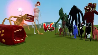 LEOVINCIBLE CREATURES VS TREVOR HENDERSON CREATURES!! Garry's Mod Sandbox