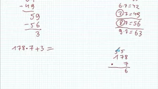 Dokończenie filmu p.t. Dzielenie pisemne przez liczby jednocyfrowe