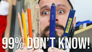 CARPENTER PENCIL TIPS AND TRICKS 99% OF PEOPLE DON'T KNOW!