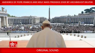 Audience, 22 April 2023, Pope Francis, and Holy Mass presided over by Archbishop M. Delpini