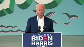Biden revs up Broward voters at drive-in campaign event