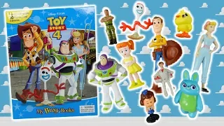 Toy Story 4 My Busy Books with 10 Figurines Bo Peep Woody Buzz Lightyear