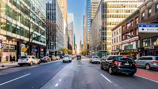 New York City 4K🗽Driving Downtown Manhattan🗽Raw Streets Of New York