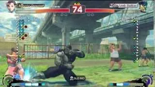 vivi (Chun Li) vs master oge (Bison) AE2012 Endless Match *720p HD*