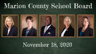 Marion County School Board Work Session November 18, 2020