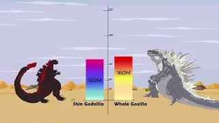 EVOLUTION of GODZILLA'S ATOMIC BREATH vs KONG Savior of the hamlet  Godzilla Cartoon Compilation 05