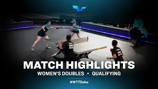 Sutirtha M./Ayhika M. vs Leili M./Audrey Z. | WD | WTT Contender Doha 2022 (Qual)