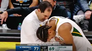 Keyonte George Leaves It All On Floor In #16 UVA vs #5 Baylor Matchup | 20 Points