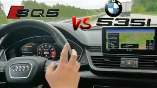 Audi SQ5 354Hp vs Bmw 535i 306Hp