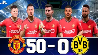 What If Ronaldo,Messi,Mbappe,Neymar At Man United VS Borussia Dortmund FIFA 23 PS5 4k GAMEPLAY