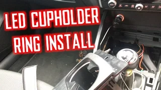 AUDI A3 2013 8V - LED CUPHOLDER RING INSTALL