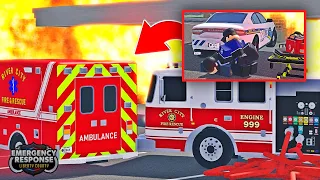 Officer Crashes into Gas Pump.. IT EXPLODED! | Emergency Response: Liberty County