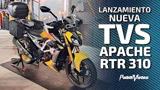 🔴¡AL FIN! Lanzamiento de la nueva TVS Apache RTR 310 😱🖐️ El temor de YAMAHA, BMW, Honda, etc... 🔥👍