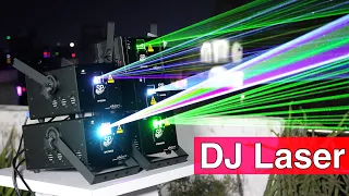 इतनी सारी DJ Laser Lights वो भी एक साथ।Green Or RGB Laser Light