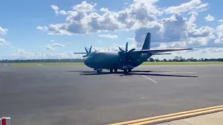 Royal Australian Air Force (RAAF) Alenia C-27J Spartan A34-008 at Bundaberg Airport