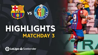 Highlights FC Barcelona vs Getafe CF (2-1)