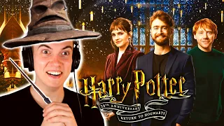 *MY HOUSE??* Harry Potter 20th Anniversary: Return to Hogwarts REACTION + Hat Sorting/Patronus/Wand!