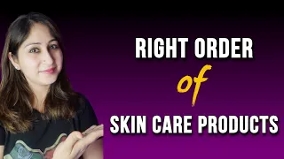 Right Order of Skin Care Products | Skin Care Tips by Dr. Shikha Sharma Rishi #shorts