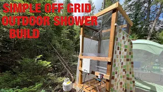 Simple OFF GRID Outdoor Shower Build